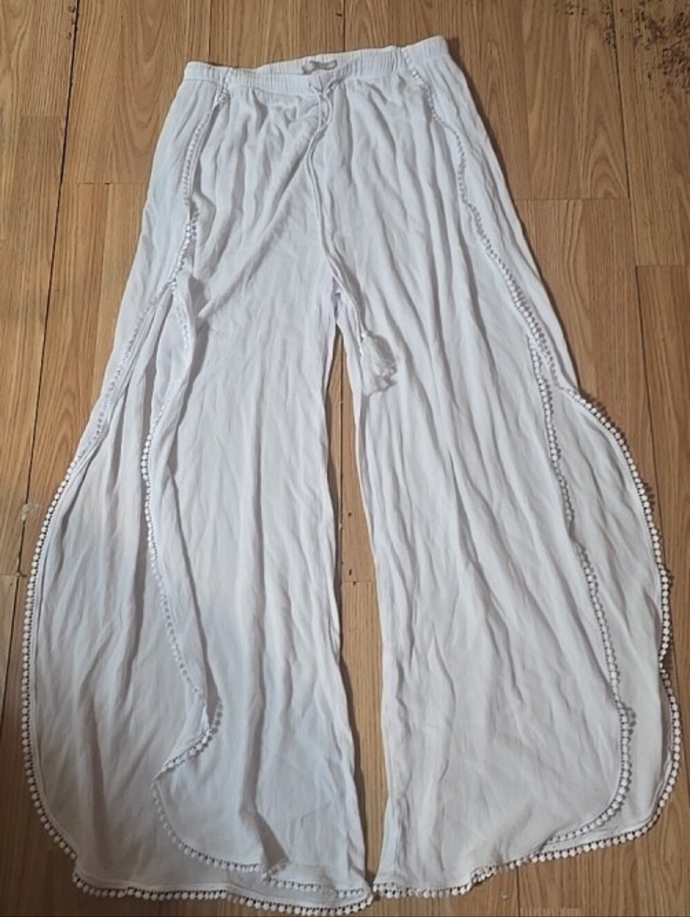 Women's Boutique Chelsea28 Swim Wide Leg Split Pants Swimsuit Cover Up Small M